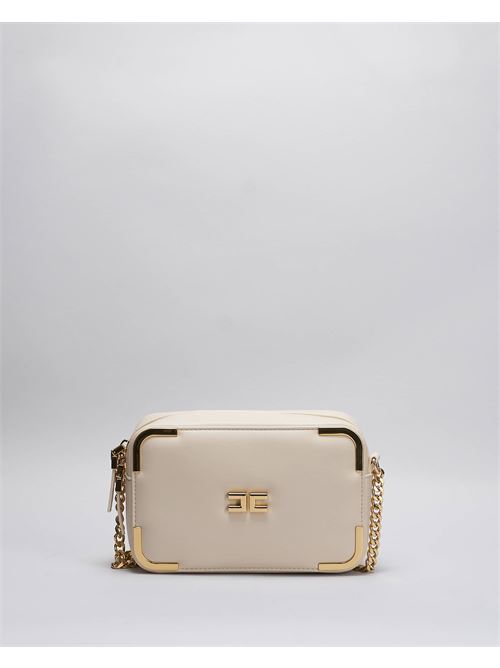 Shoulder bag in leather-effect material with metal corners Elisabetta Franchi ELISABETTA FRANCHI | Bag | BS72A47E2CI4